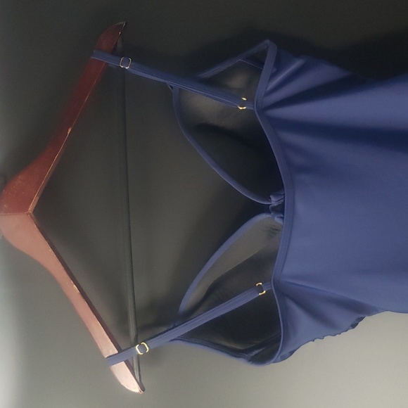 Hilor Slimming Navy High Cut One Piece Swimsuit Size 12 - Picture 6 of 10